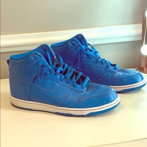 Blue Nike ID sneakers